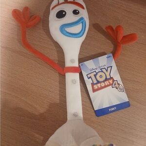 Toy Story 4 Forky Plush Toy - White and Orange